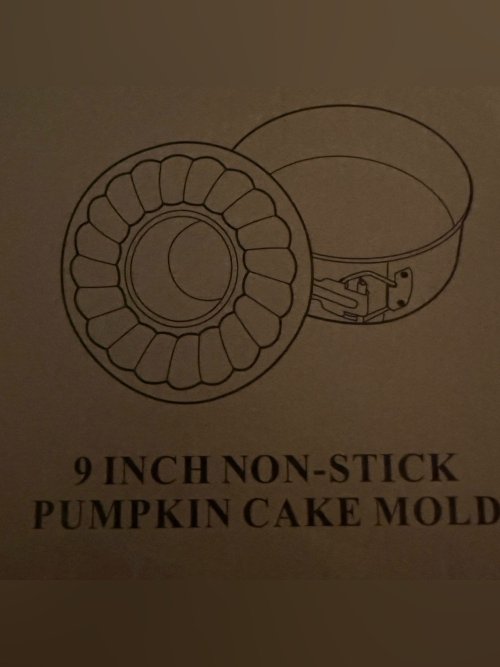 Non-Branded Brown Pumpkin Cake Mold